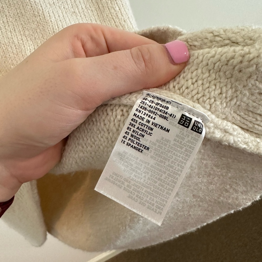 UNIQLO :C Sz L Clare Waight Keller Soft Knit High Neck Long-Sleeve Sweater - Picture 5 of 7